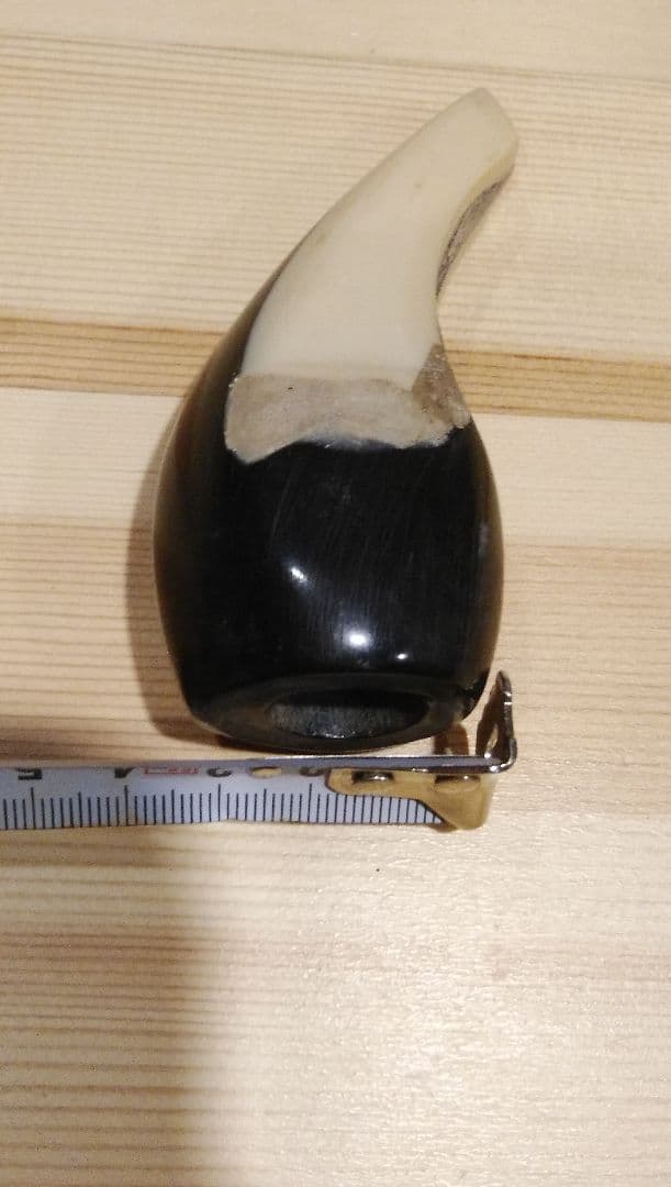 【貴重な素材】三線用バチ 黒と白のツートンカラー