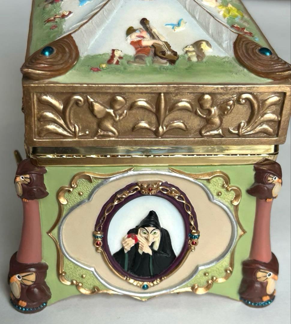 Disney 白雪姫 ジュエリーボックス オルゴール レトロ 当時物 可動品