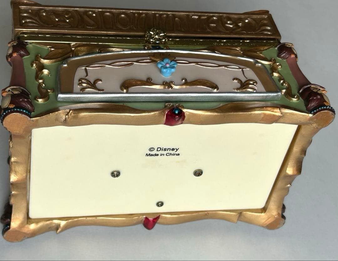 Disney 白雪姫 ジュエリーボックス オルゴール レトロ 当時物 可動品