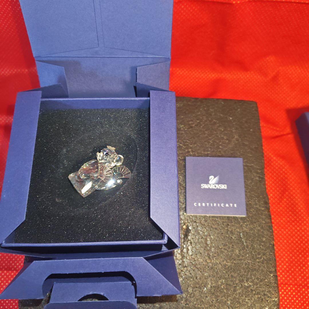 ❁*に様 Swarovski クリスタルベア 約4cm