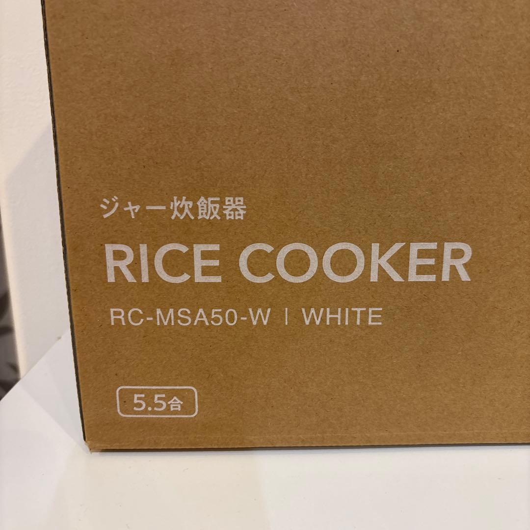 IRIS OHYAMA 炊飯器 RC-MSA50-W ホワイト 5.5合