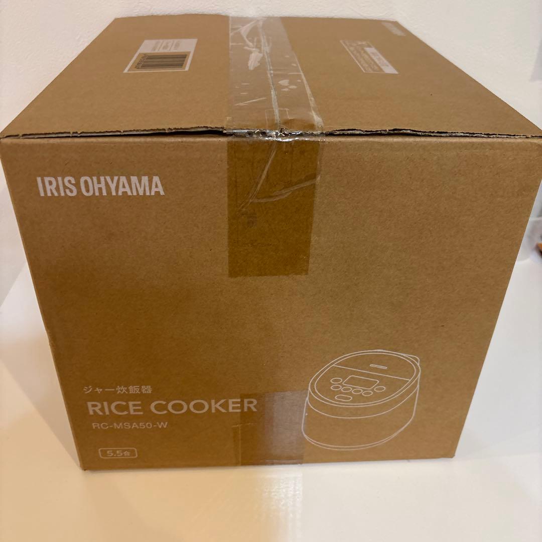 IRIS OHYAMA 炊飯器 RC-MSA50-W ホワイト 5.5合