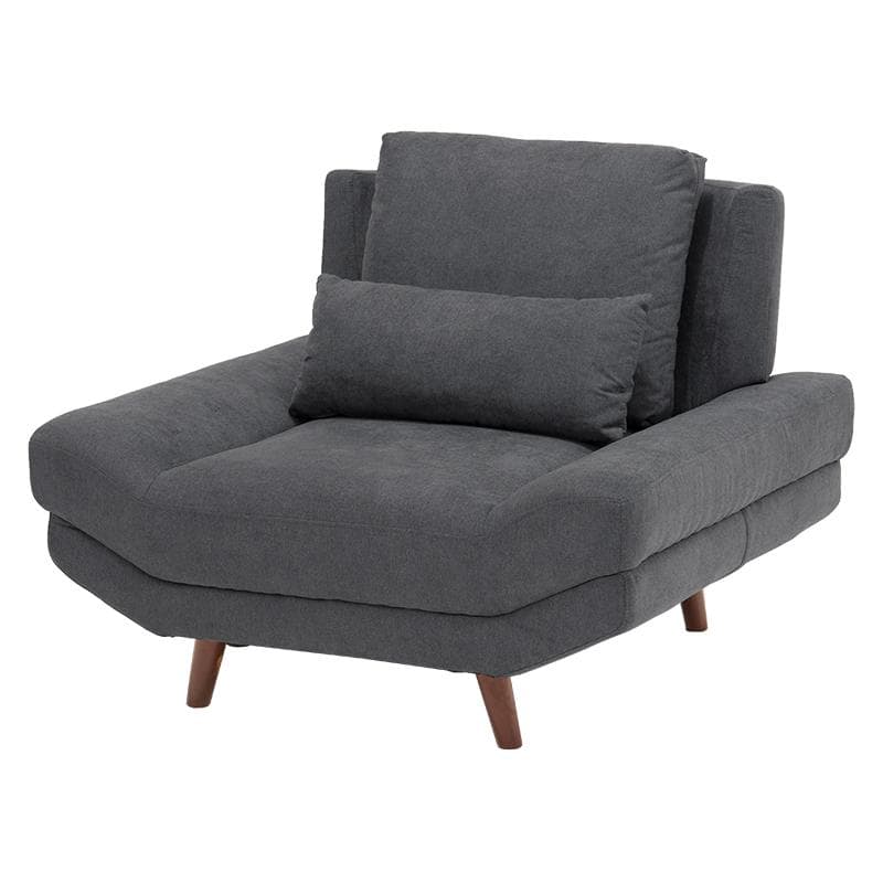 贅沢な1人の時間ソファ 1P ダークグレー [8207]