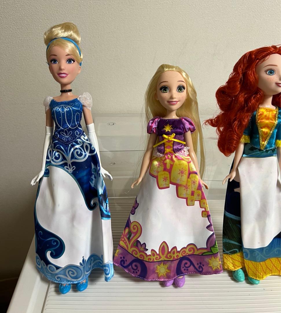 メリダ、ラプンツェル、シンデレラのお人形