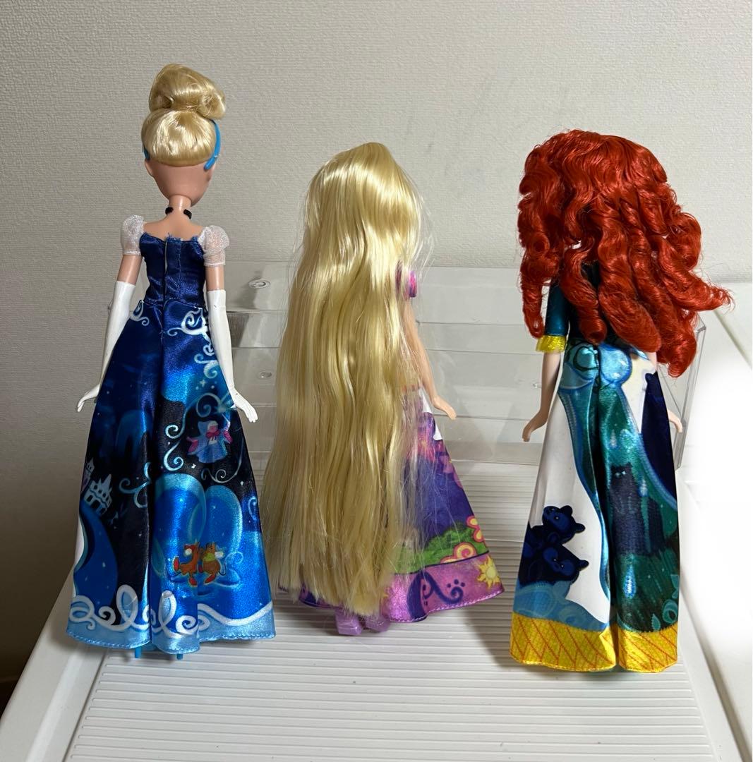 メリダ、ラプンツェル、シンデレラのお人形