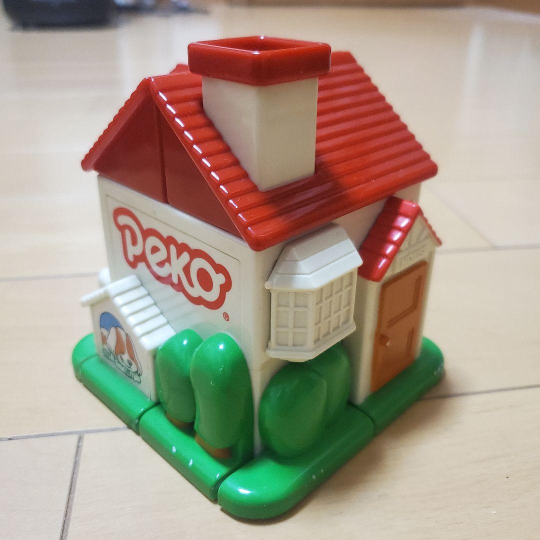 1987年 昭和レトロ ペコちゃん くみたてパズル おうち ハウス