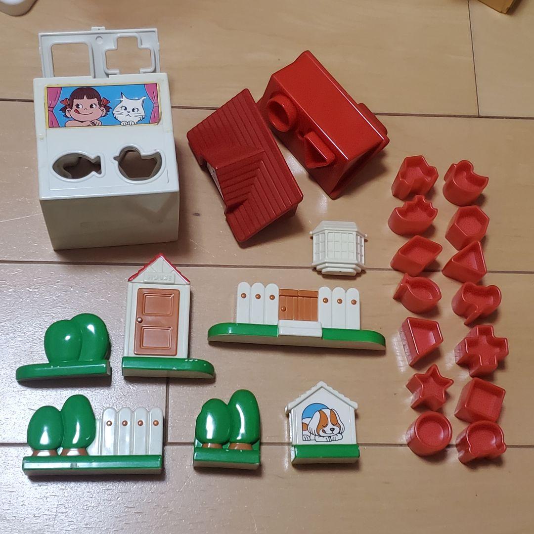 1987年 昭和レトロ ペコちゃん くみたてパズル おうち ハウス