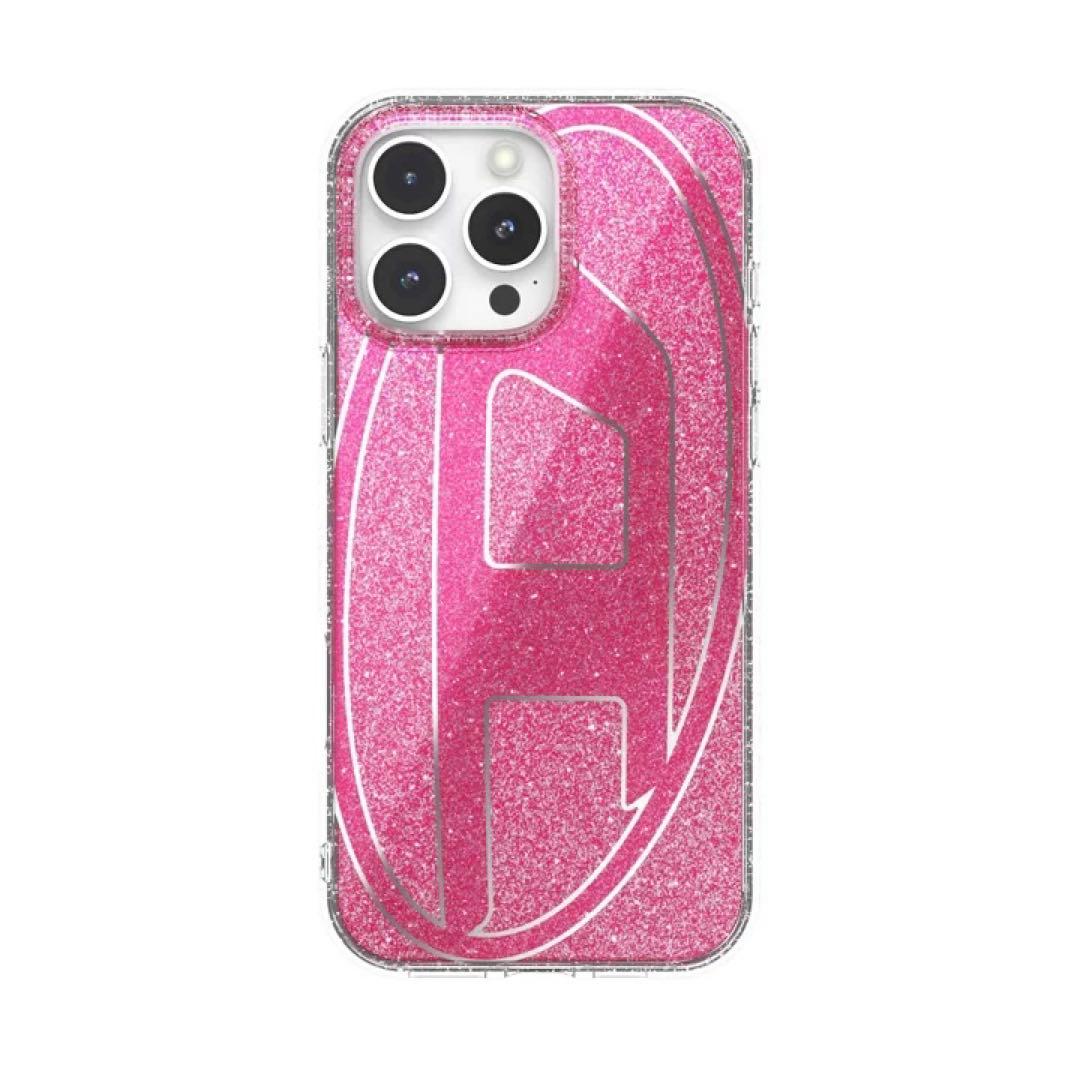DIESEL iPhone 16 Pro Max Diesel Oval ピンク