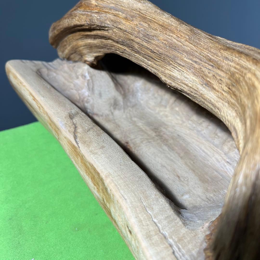 木彫り　小物入れ