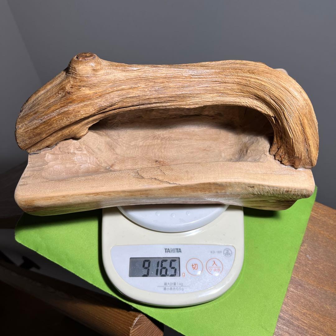 木彫り　小物入れ