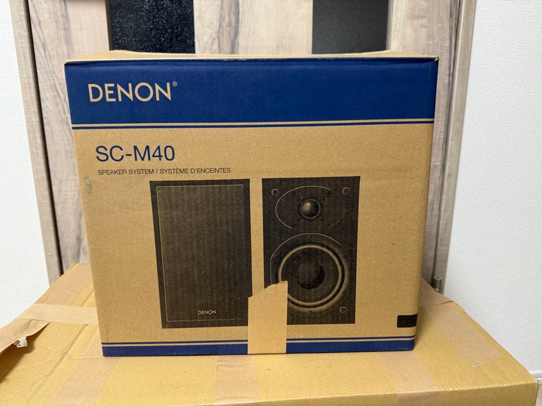 DENON スピーカー ブラックSC-M40