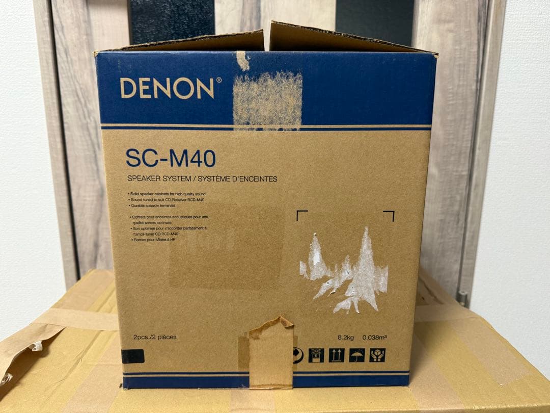DENON スピーカー ブラックSC-M40