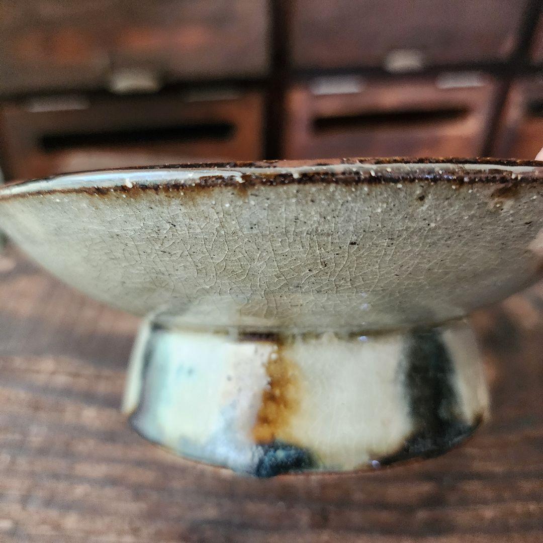 No.128　新品　やちむん　台皿　コンポート皿
