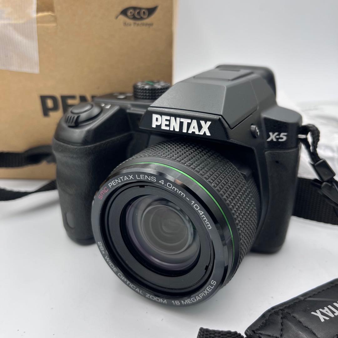 美品　PENTAX X-5 コンパクトデジタルカメラ ペンタックス