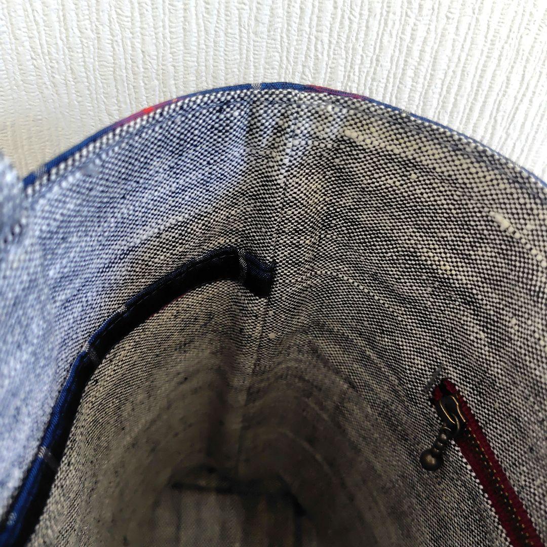 琉球絣文様紬反物　紬帯　リメイク　バンブーハンドル　トートバッグ