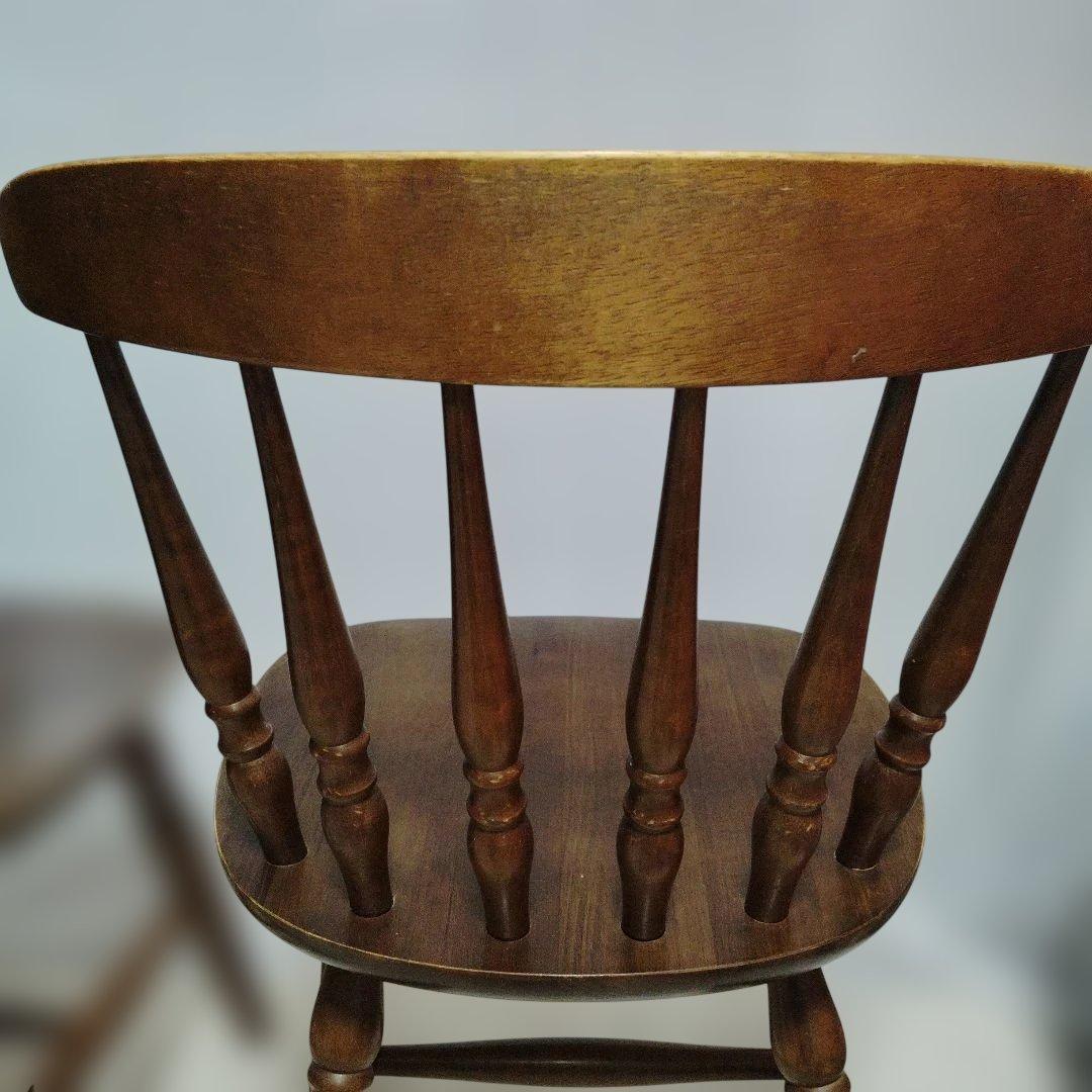 ダイニングチェア ウィンザーチェア 2脚セット レトロ　マレーシア