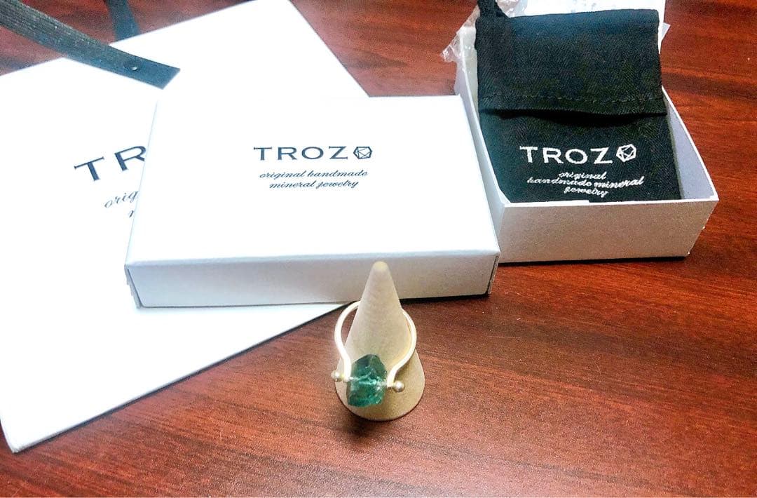 ダイアナマリアフローライト　貫通リング シルバー925 TROZO