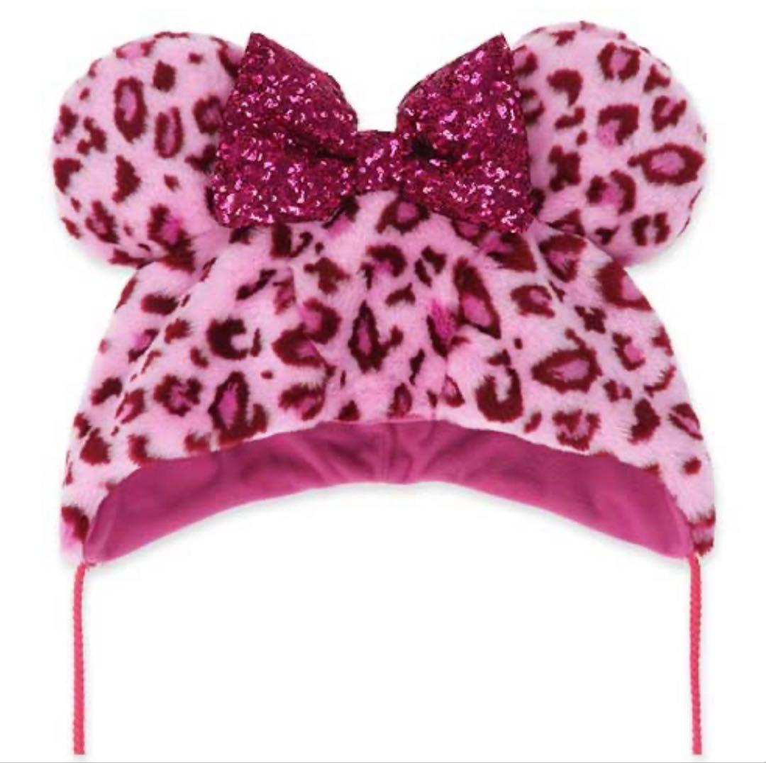 【新品未使用】ヒョウ柄ファンキャップ ピンク