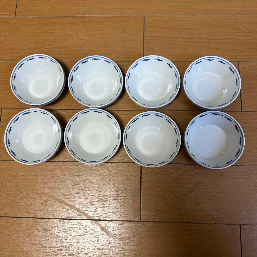 三代清水六兵衛 染付小皿 8客セット 和食器 豆皿