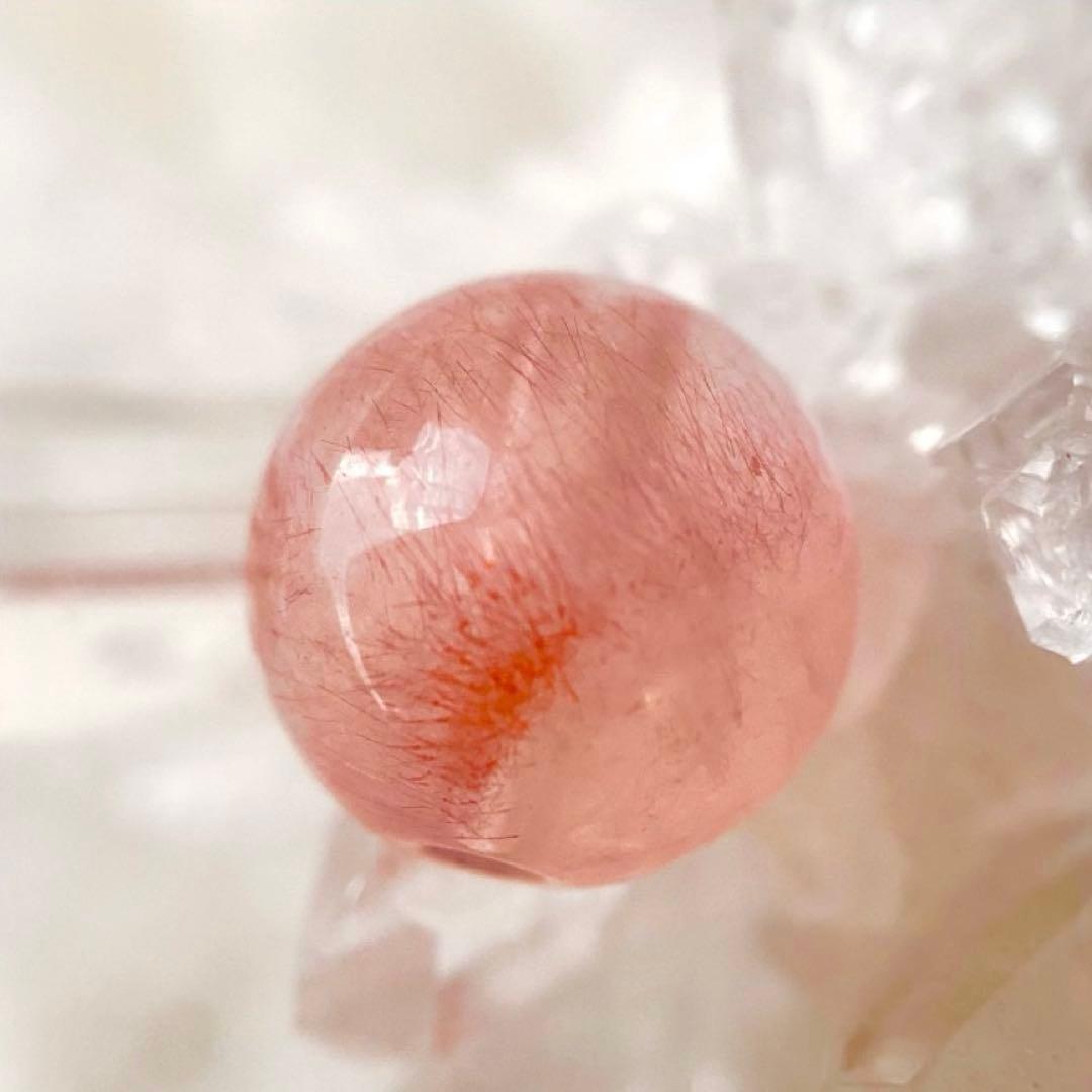 天然石★ブレスレット ストロベリークォーツ ♪ 363