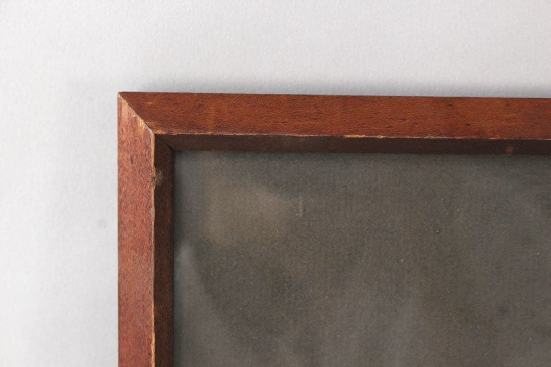 No5296 額装　甲斐典士　「桜島」1969年　直筆サイン　風景画　送料無料