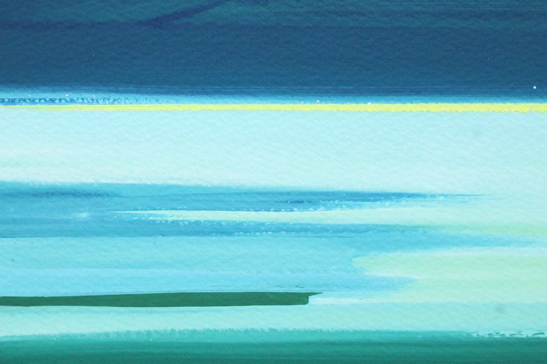 No5296 額装　甲斐典士　「桜島」1969年　直筆サイン　風景画　送料無料