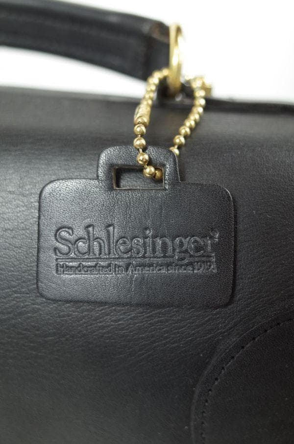 Schlesinger 銘品#530 本革フラップトップブリーフ　レトロ美品