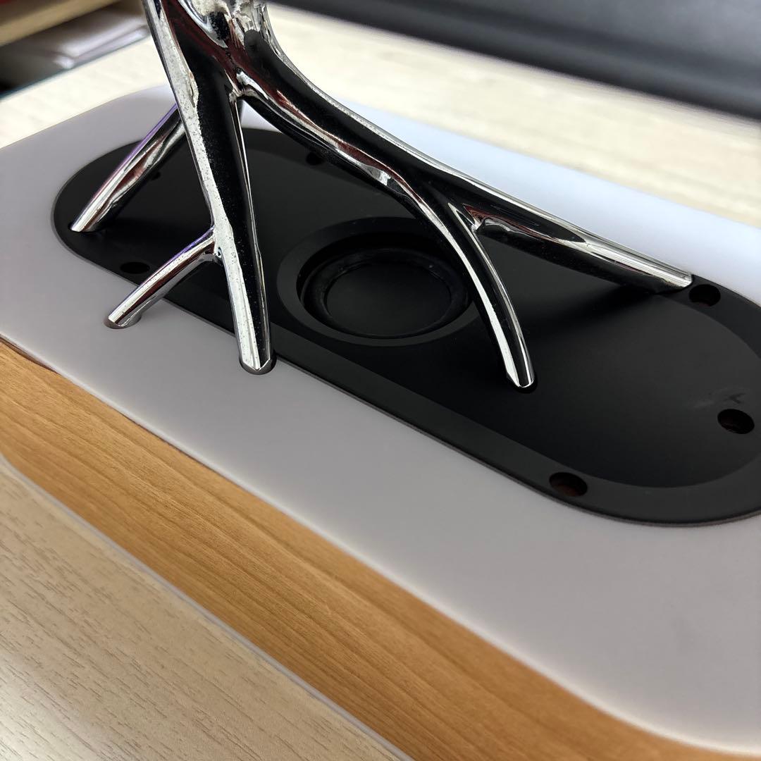 【MASDIO】LEDランプツリー型Bluetoothスピーカー Qiワイヤレス