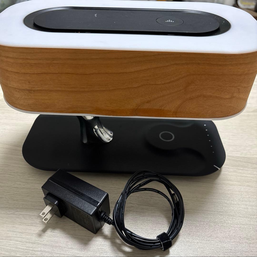 【MASDIO】LEDランプツリー型Bluetoothスピーカー Qiワイヤレス