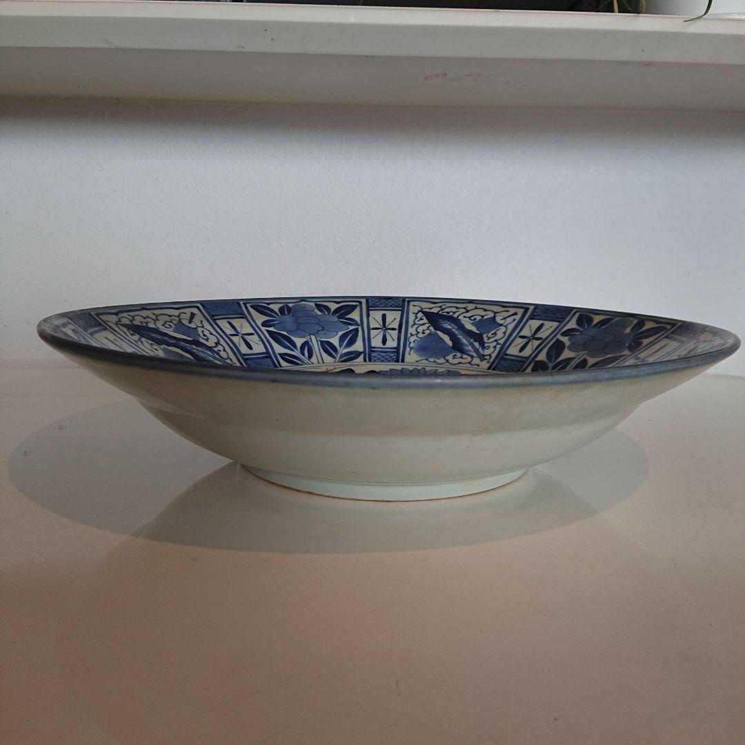 古伊万里染付芙蓉手柘榴尽くし文大皿 ヨーロッパ里帰り品 骨董 インテリア 飾り皿