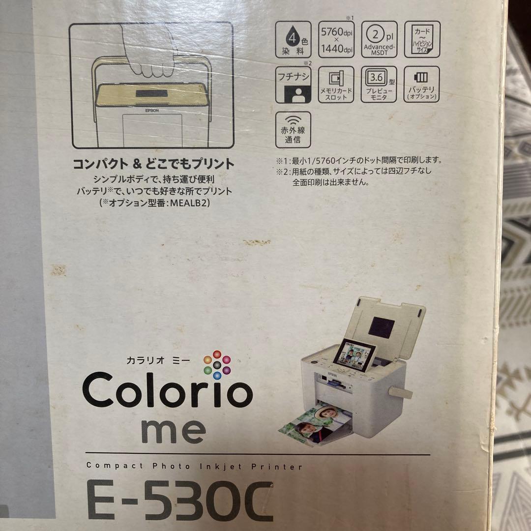 EPSON E-530C カラリオ ミーフォトプリンター　未使用インク、用紙付