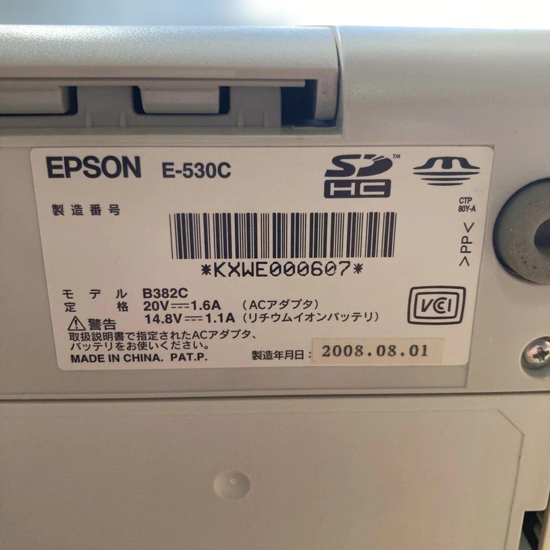 EPSON E-530C カラリオ ミーフォトプリンター　未使用インク、用紙付