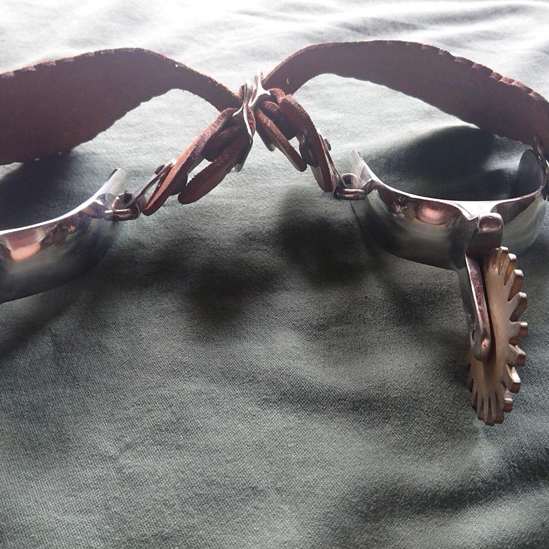 拍車 ウェスタンブーツスパー カービング