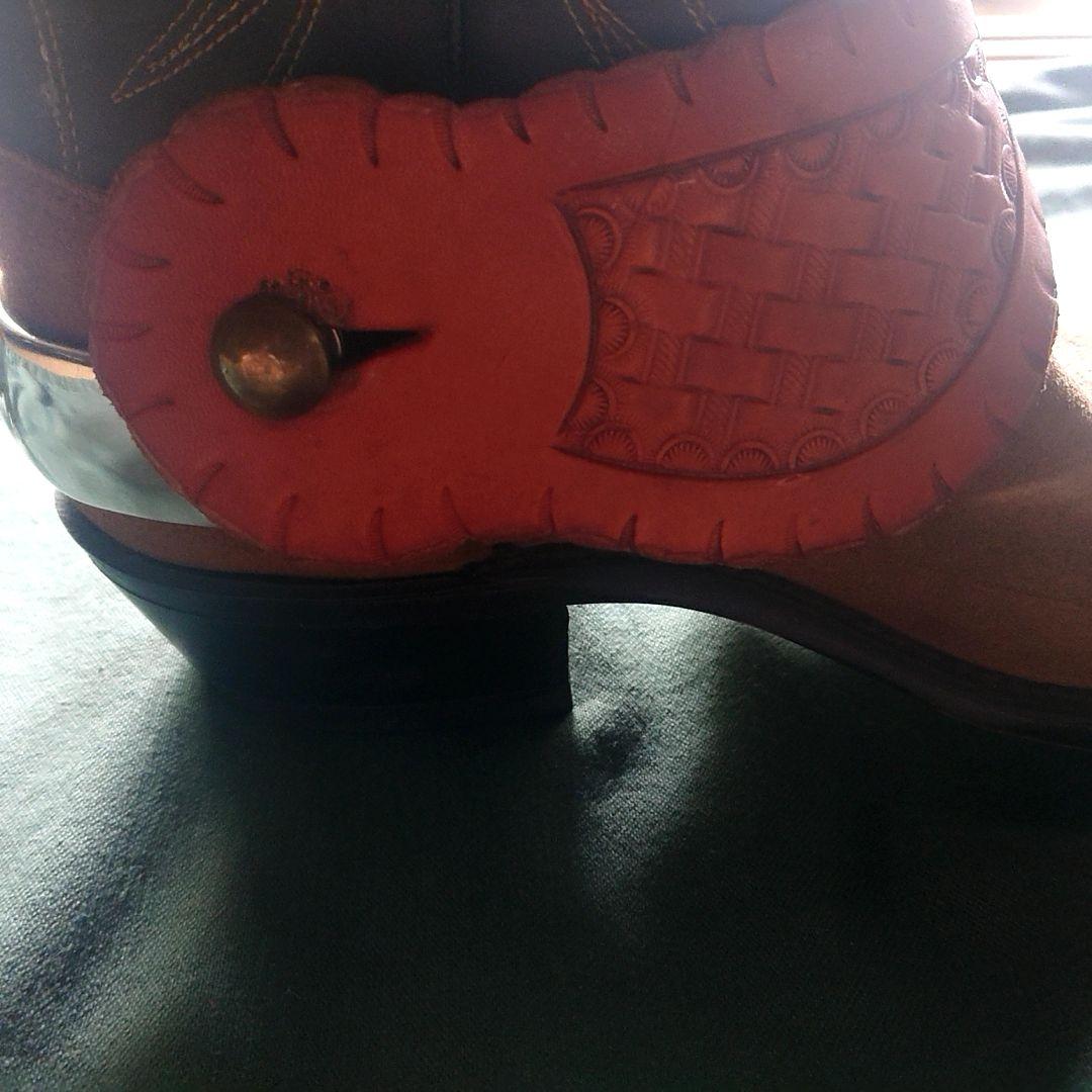 拍車 ウェスタンブーツスパー カービング