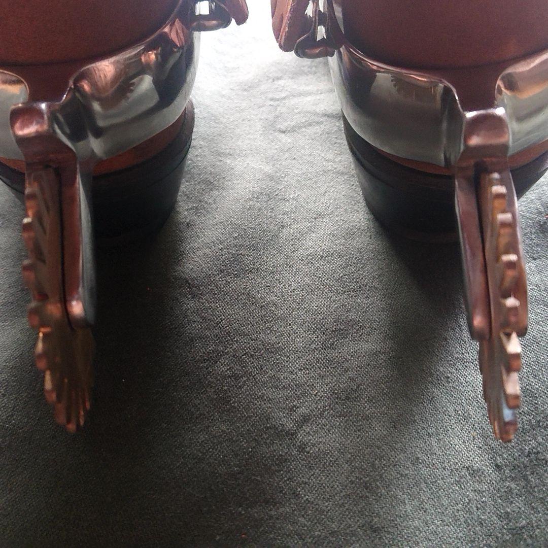 拍車 ウェスタンブーツスパー カービング