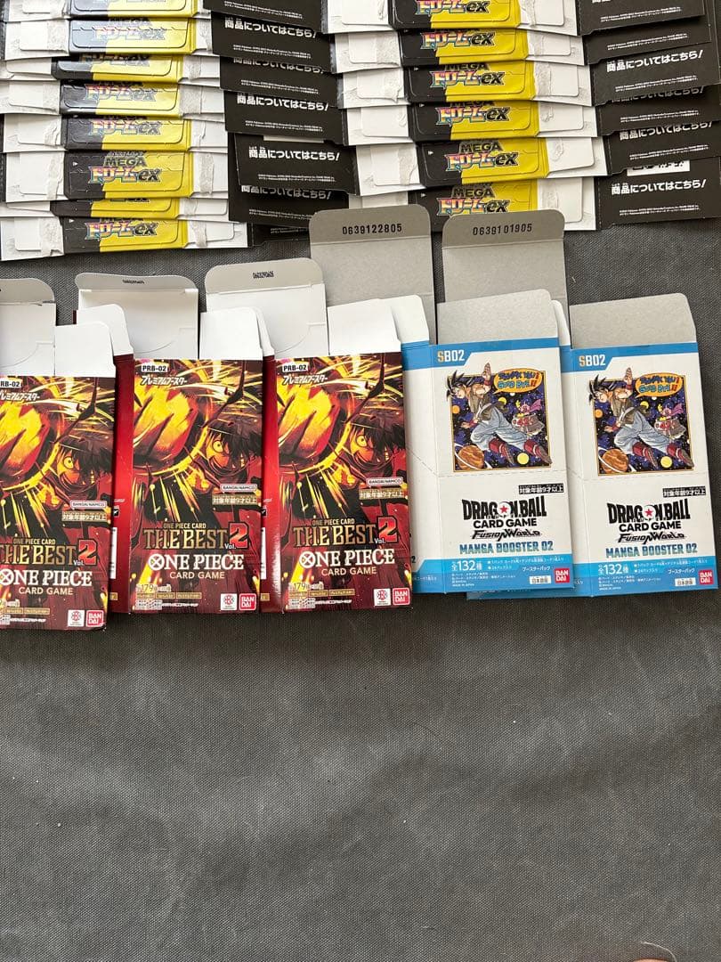 ポケモンカードゲーム ワンピース　ドラゴンボール　空箱まとめ売り