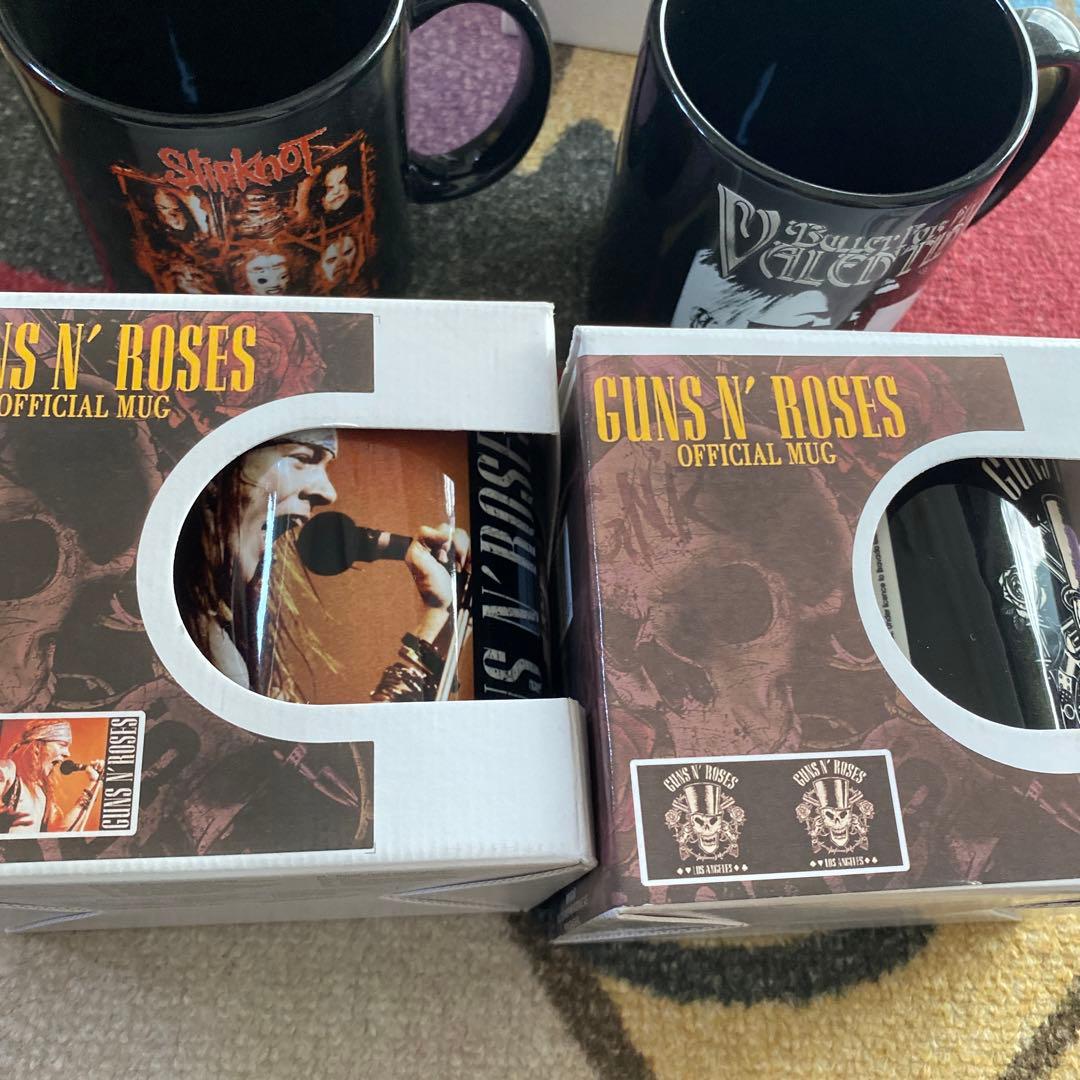 未使用品　guns n' roses ガンズアンドローゼス　マグカップ4個セット