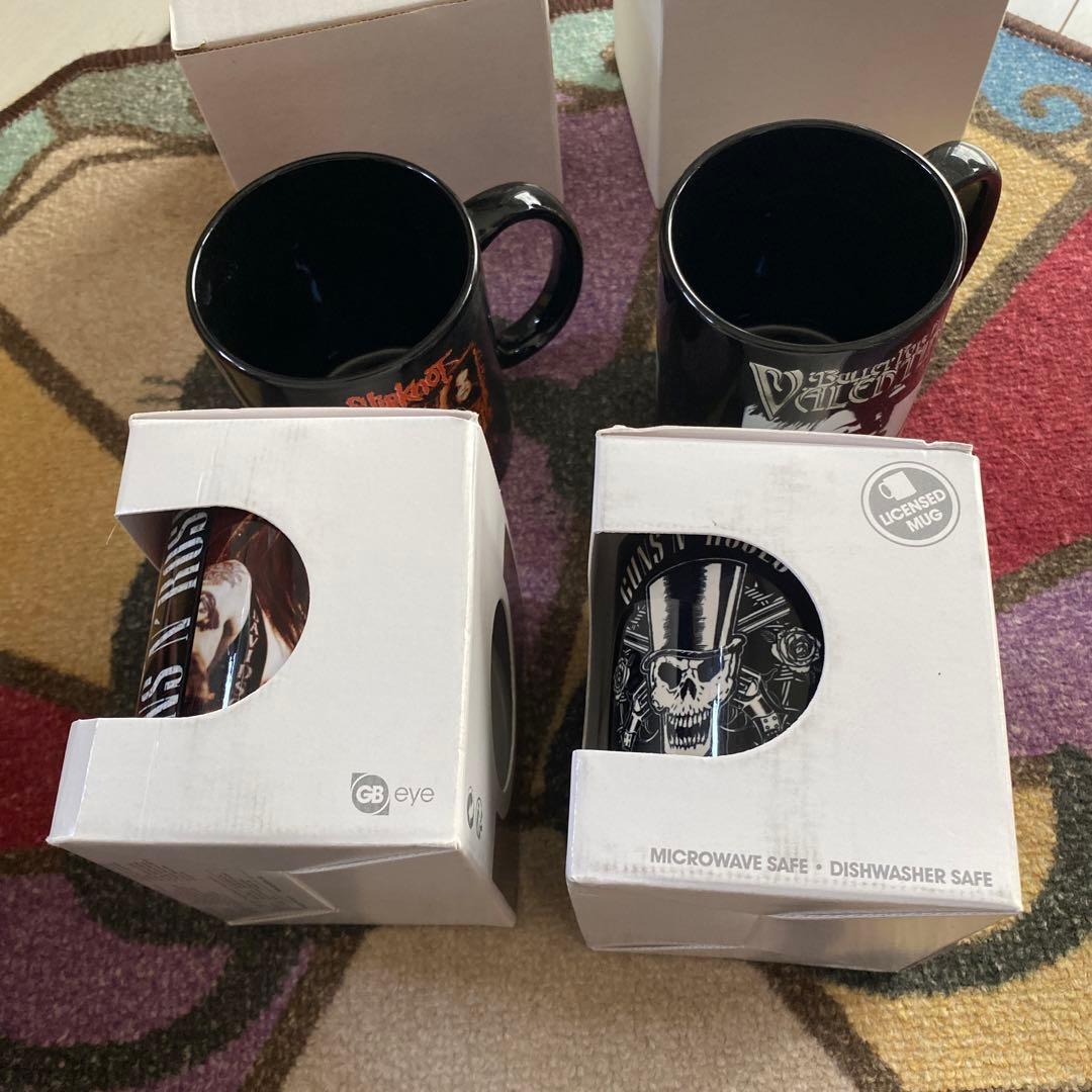 未使用品　guns n' roses ガンズアンドローゼス　マグカップ4個セット