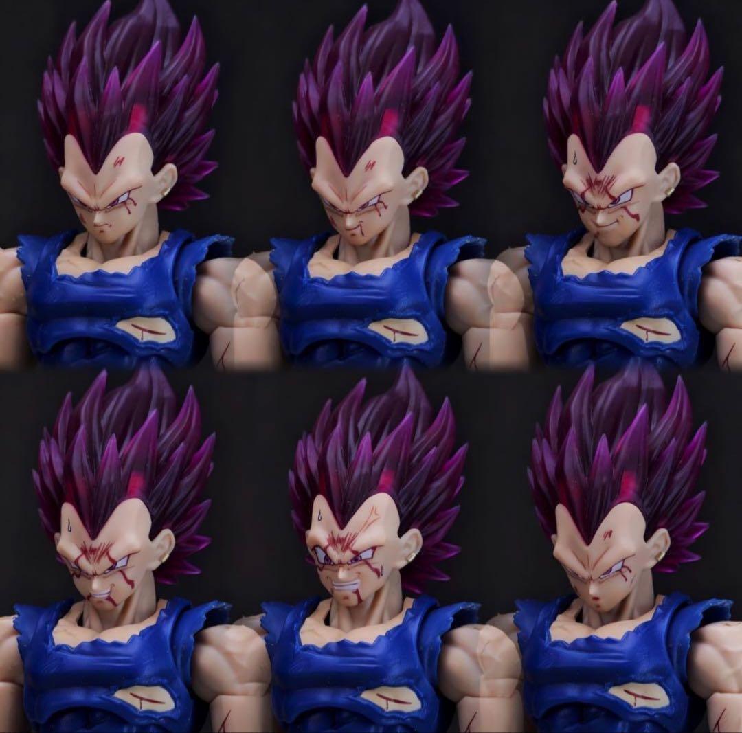 S.H.Figuarts用 ベジータ 我儘の極意 カスタムヘッドパーツ