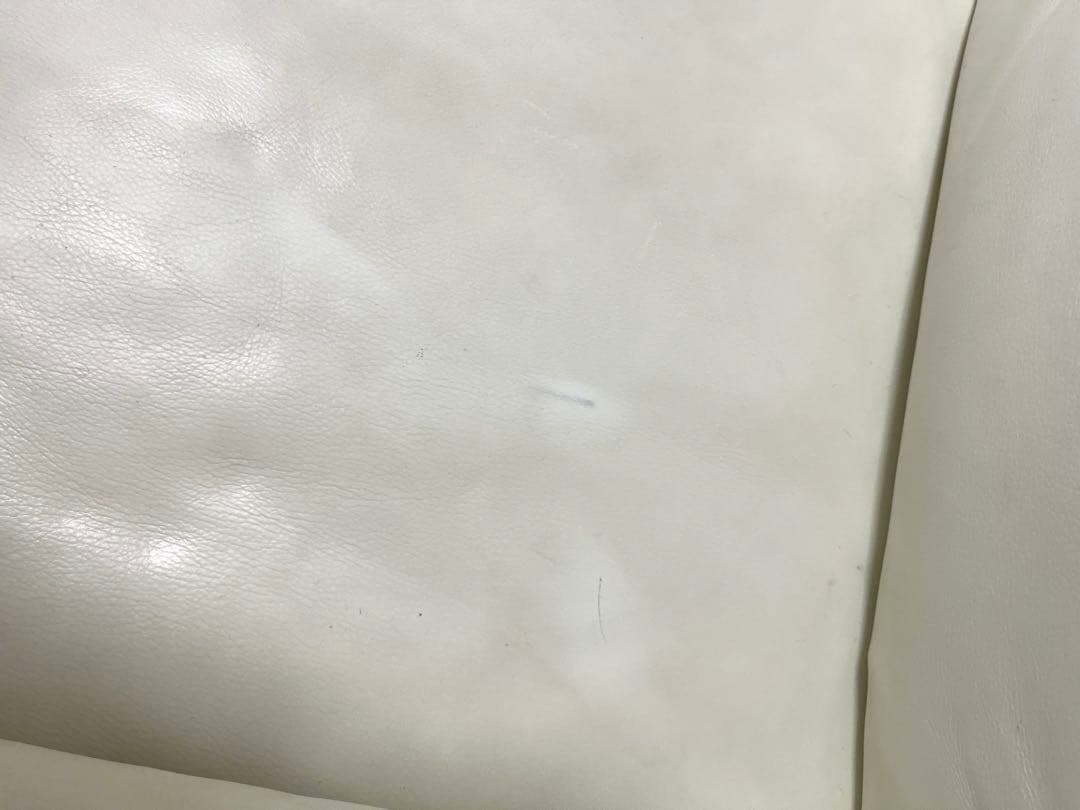 アクタス☆ACTUS 本革ソファ ギャラリーM　ホワイト 2.5人掛け