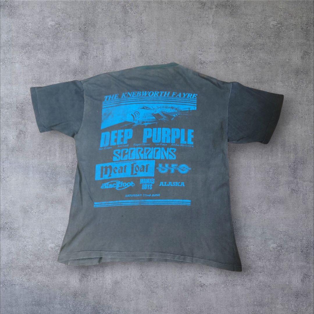 85年　The Knebworth Fayre　Ｔシャツ　ディープパープル