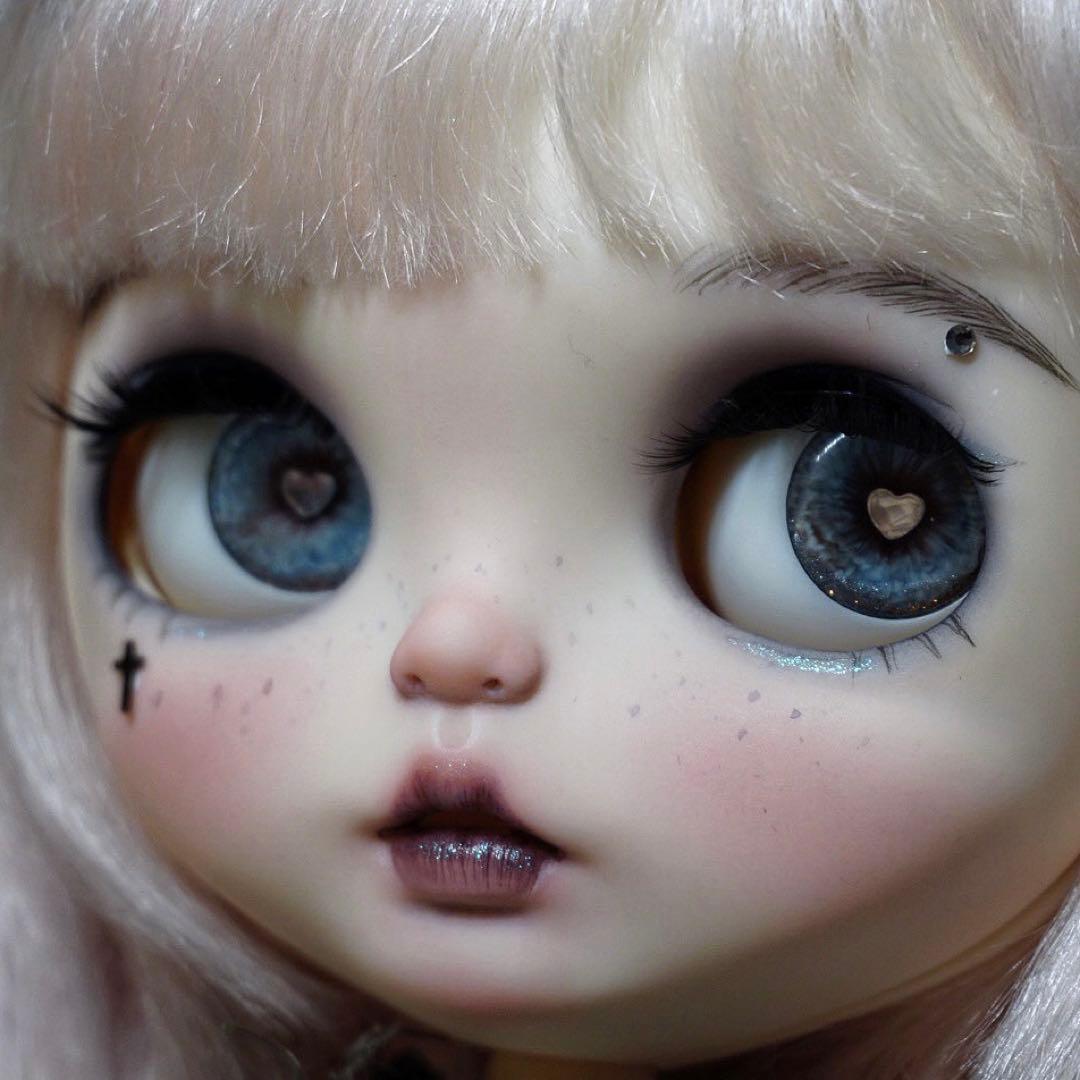 カスタムブライス 人形 作家様 ドール ダーク クール Y2K フルセット