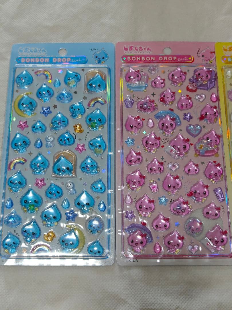 【正規品】ボンボンドロップシール　しずくちゃん　4枚セット