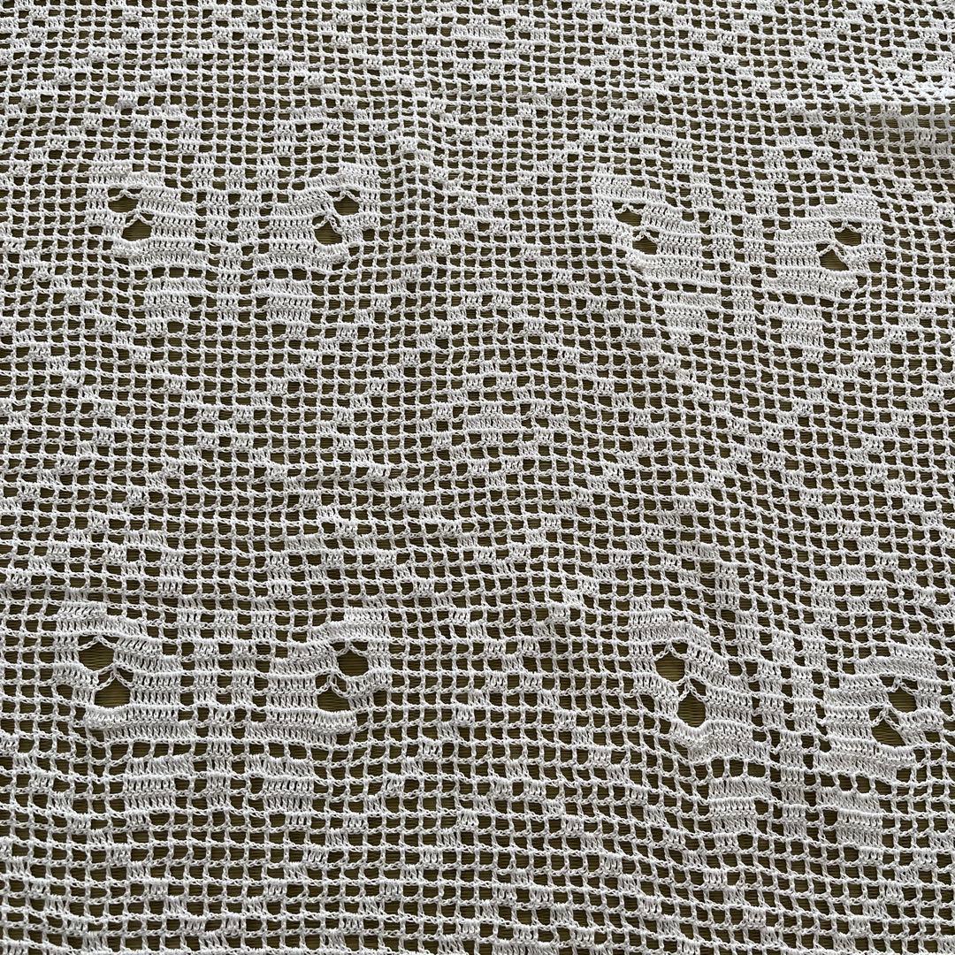 レース編み② マルチカバー　蝶