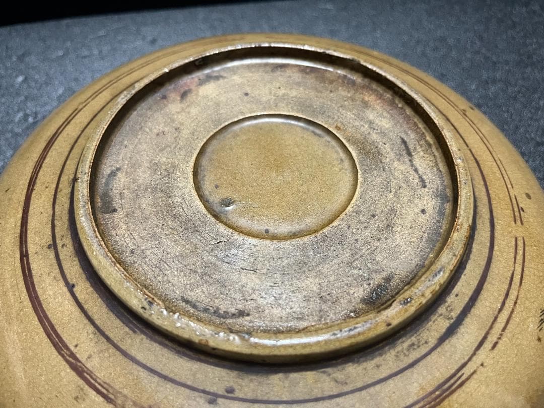 中国　古物　赤絵　福　鉢　盛鉢　裏面ウサギ絵 　中国美術　時代物