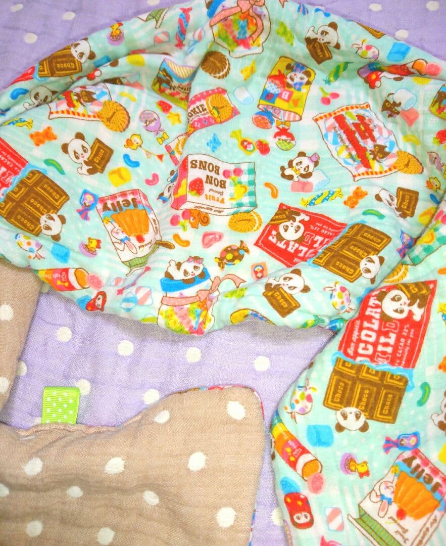 専用❤中古☆みかん ☆８重ガーゼ＊ロングフェイスタオル★