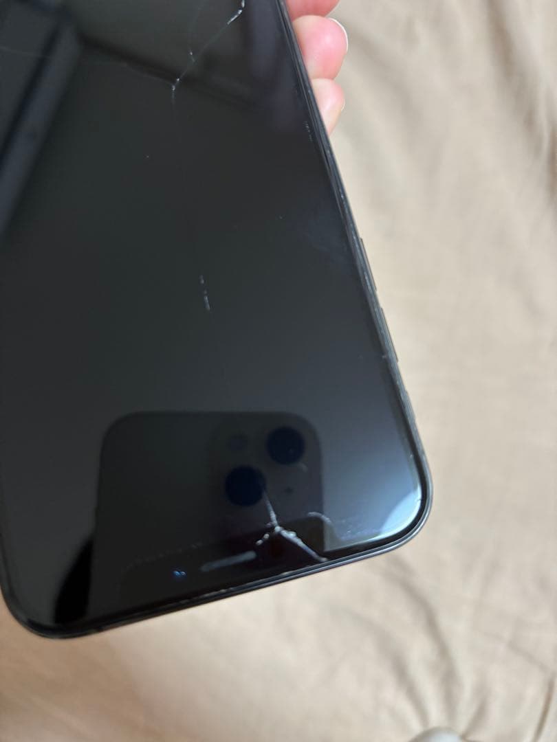 iPhoneX スペースグレー　画面割れあり