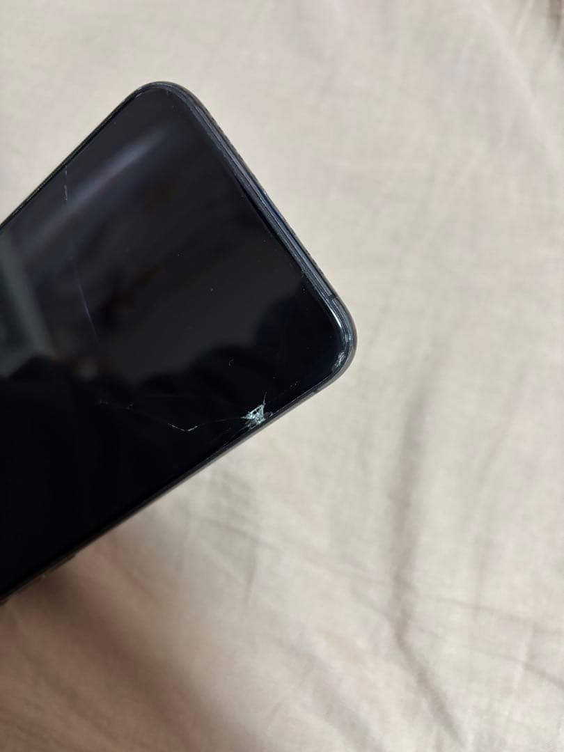 iPhoneX スペースグレー　画面割れあり