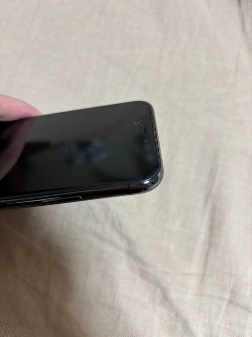 iPhoneX スペースグレー　画面割れあり