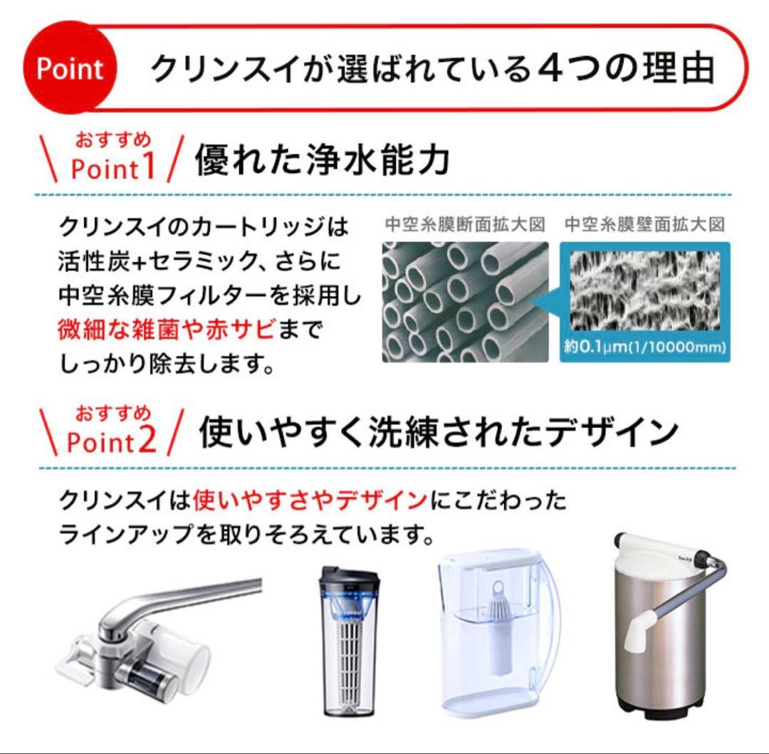 Cleansui MDC01S 浄水器カートリッジ 1年分